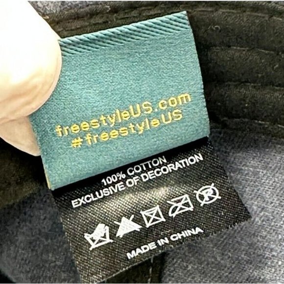 Free Style Hat Womens Adjustable Blue Miami Beach Florida Hook And Loop Golf Cap - Picture 7 of 8